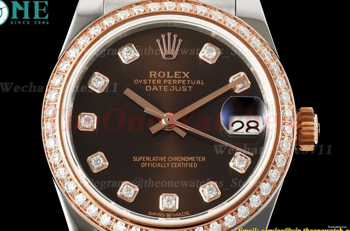 31mm Datejust Dia Dia Jub SS Brown 278271 JARF A2236 RG 0430